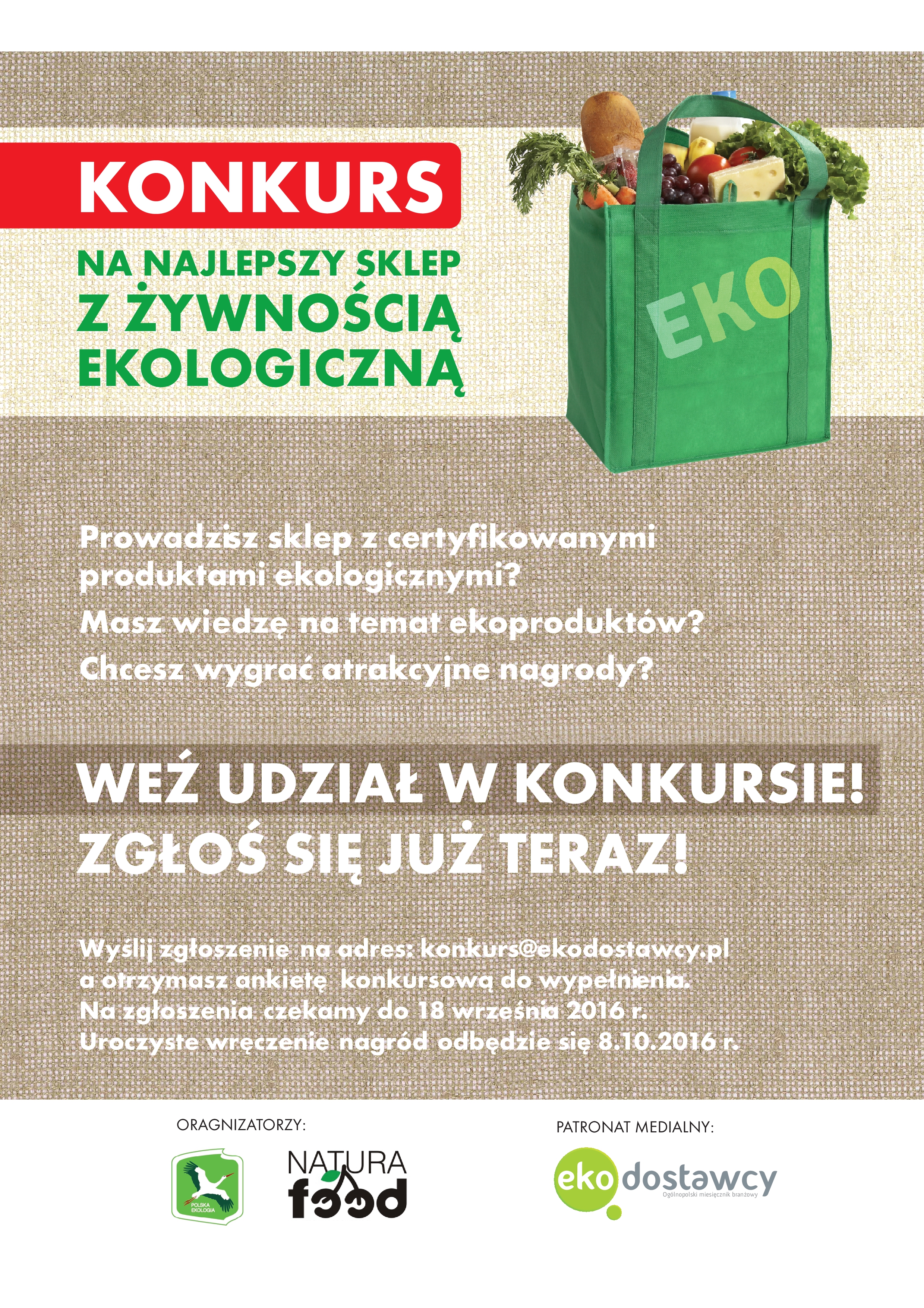 Konkurs na sklep z ekozywnoscia