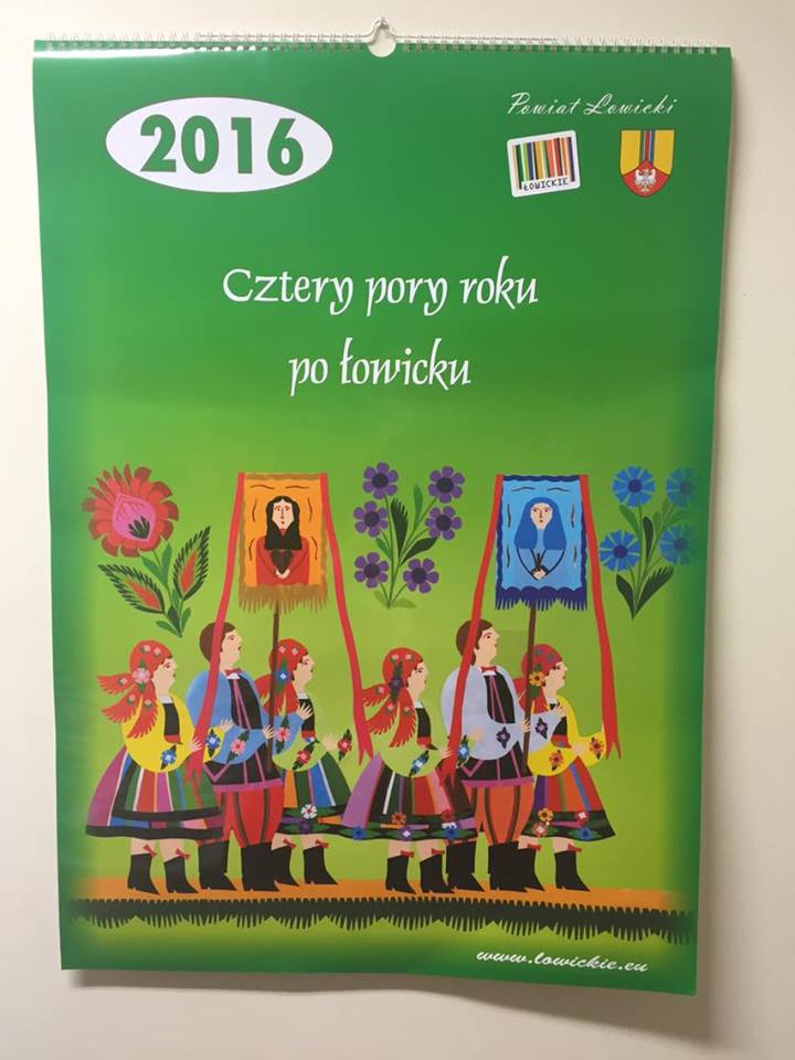 planszowy kalendarz lowicki 2016