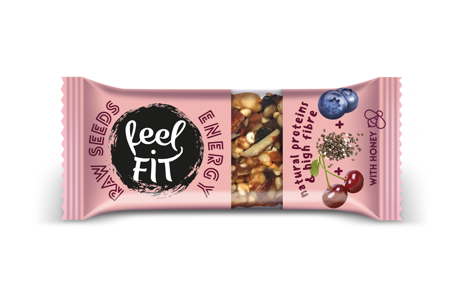 feel FIT RAW ENERGY borowki chia winie PNG